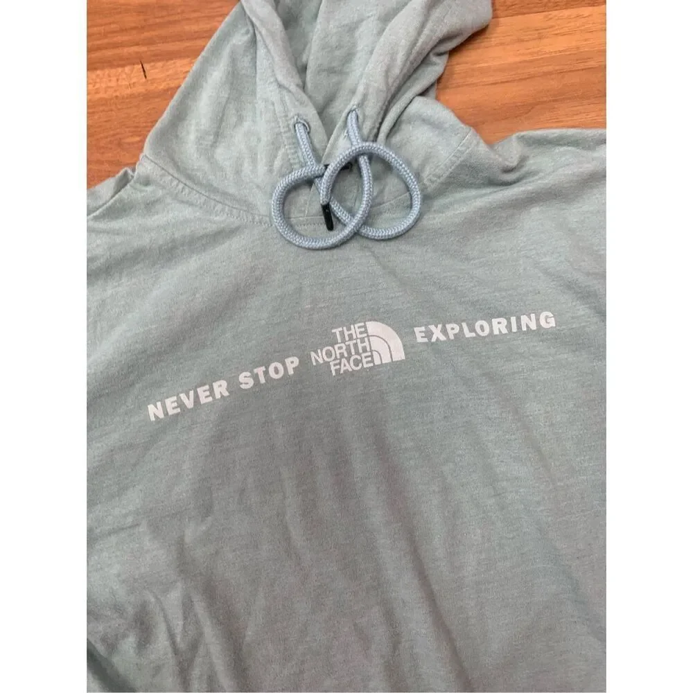 The North Face Mens Green Never Stop Exploring Pullover Hoodie Size Small